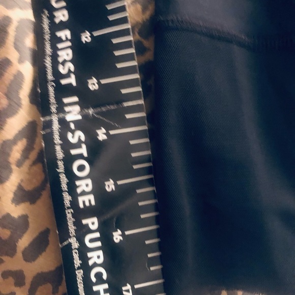 Adidas by Stella McCartney size Large black cropped leggings mesh detail - Picture 5 of 12